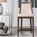 Darby Home Co Morpeth Leather 26" Bar Stool Wood/Upholstered in Brown | 40.5 H x 19 W x 22 D in | Wayfair 44B8E862EDC841B286C5CD37EBD2DEF4