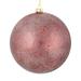 Vickerman 535028 - 3" Burgundy Glitter Clear Ball Christmas Tree Ornament (12 pack) (N184065)