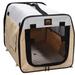 Tucker Murphy Pet™ Bova Zippered Easy Carry Pet Crate Polyester in Brown | 20.5 H x 20.5 W x 27.5 D in | Wayfair 56385F2D295E4B8382AC8B8739CEFC68