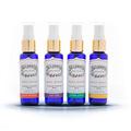 BALIPURA - Aura Spray Mix Sets - 4 pcs in Pack Gift Set for Women and Men - Infused Crystal with Organic Essential Oils - Free Linen Bag - Handmade in Bali, 30 ml Each