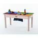 Zoomie Kids Cornwell Kids Fun Builder Table Wood/Plastic in Brown/Green/Orange, Size 17.0 H x 32.0 W in | Wayfair 999928E396F649469E570C36A28059BB