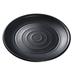 Yanco Black Pearl Round Melamine Dinner Plate Melamine in Black/Gray | Wayfair BP-1009