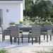 Lark Manor™ Andrick Rectangular 6 - Person 79" Long Outdoor Dining Set w/ Cushions Metal in Gray | Wayfair A3CB7494A2B247F997B74072273D0147