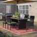 Lark Manor™ Anastase 7 Piece Outdoor Patio Dining Set w/ Cushions Metal | Wayfair D9099EF71F534BFAB93DBBCDBBA87195