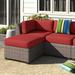 Latitude Run® Larrissa Indoor/Outdoor Cushion Cover Acrylic, Terracotta in Red/Brown | 6 H in | Wayfair CK-BARBADOS-06f-TERRACOTTA