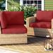 Wade Logan® Babram 24 Piece Indoor/Outdoor Lounge Chair Cushion Set Acrylic, Terracotta in Red | 6 H in | Wayfair D24F97023A194DFDB398148EA46D78D5