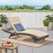 Wade Logan® Billur Reclining Single Chaise w/ Cushions in Gray | 15 H x 27.5 W x 79.25 D in | Outdoor Furniture | Wayfair BRYS7234 34365705