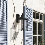 Canora Grey Sanferd 3-Light Outdoor Wall Lantern Metal in Black | 23.5 H x 11 W x 13 D in | Wayfair 4242744B5A4146B3BEAFD3A67D79E451