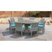 Beachcrest Home™ Bannister 9 Piece Wicker Round Patio Dining Set w/ Cushions Glass/Wicker/Rattan in Gray | Wayfair ROHE6858 43173369