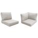 Wade Logan® Babram 24-Piece Outdoor Cushion Cover Set Acrylic in Gray/White | 6 H in | Wayfair 90678F1AEC2540C1934DD4FB3350B7D8