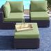 Wade Logan® Babram 22 Piece Indoor/Outdoor Lounge Chair Cushion Set Acrylic in Green | 6 H in | Wayfair BA8FD214A1A944DFB3FD97F8012C1F56