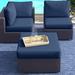 Latitude Run® Larrissa Indoor/Outdoor Cushion Cover Acrylic in Pink/Blue | 6 H in | Wayfair CK-BARBADOS-14a-NAVY