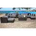 Wade Logan® Ayomikun 13 Piece Rattan Sectional Seating Group w/ Cushions Synthetic Wicker/All - Weather Wicker/Wicker/Rattan in Brown/White | Outdoor Furniture | Wayfair