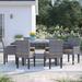 Lark Manor™ Andrick Rectangular 6 - Person 79" Long Outdoor Dining Set w/ Cushions Metal in Gray | Wayfair E852E50966B345B8BA4D964E478B8019