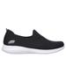 Skechers Women's Ultra Flex - Harmonious Sneaker | Size 7.5 | Black | Textile/Synthetic | Vegan | Machine Washable