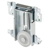 Prime-Line N 6790 Mirror Door Roller Assembly - Replacement Part for Steel-Framed Mirror Closet Doors Steel Housing and FLAT Edge Plastic Wheel 1-716