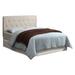 Hokku Designs Chernoll Tufted Low Profile Platform Bed Upholstered/Polyester in White | 44 H x 75.5 W x 90 D in | Wayfair