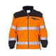 Hydrowear 04026009F Freiburg EN 471 Fleece-Jacke aus Toptex Orange/Schwarz Größe S