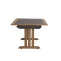 Les Jardins Valteck Dining Table Wood in Brown/Gray/White | 30.3 H x 95.7 W x 41.3 D in | Outdoor Dining | Wayfair TA02500