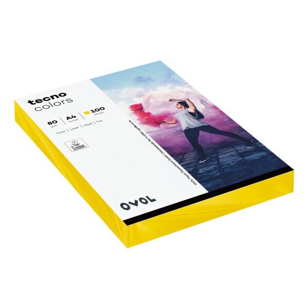 tecno Farbige Papiere »Rainbow / tecno Colors« gelb Image