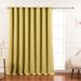 Alcott Hill® Scarsdale Solid Blackout Thermal Grommet Single Curtain Panel Polyester in Green/Blue | 100" W x 96" L | Wayfair ACOT4343 38139399