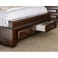 Charlton Home® Perera Storage Sleigh Bed Wood in Brown | 54 H x 80.75 W x 95.75 D in | Wayfair 89D320B3E8A04501A66D2C44FE067363