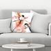 The Twillery Co.® Stutz Suren Nersisyan Chickadees & Spring Blossom Floral Throw Pillow Cover /Polyfill blend | 16 H x 16 W x 1.5 D in | Wayfair