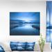 East Urban Home Seascape 'Dark Sea & Piers' Graphic Art Canvas in Blue | 1 D in | Wayfair 39DD0195973B455B93A36298722D0B08