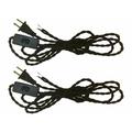 Royal Designs Twisted Fabric Covered Lamp Cord Plastic/Fabric in Black | 2 H x 96 W x 2 D in | Wayfair CO-6001O-BLK-8-2