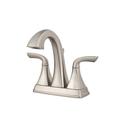 Pfister Bronson Double Handle Centerset Faucet Bathroom Faucet w/ Drain Assembly in Gray | Wayfair LG48-BS0K