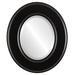 Charlton Home® Woodley Framed Oval Accent Mirror Wood in Black | 31 H x 27 W x 1 D in | Wayfair EBF03F060587489BA439A9866FC85F1A