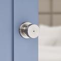 Kwikset Pismo Privacy (Bed & Bath) Circle Knob in Gray | 3.88 H x 3.44 W x 2.41 D in | Wayfair 730PSKRDT156ALRCS