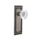 Nostalgic Warehouse Mission Plate w/ Crystal Egg & Dart Knob Brass/Crystal in Gray | 7.25 H x 2.5 W x 2.635 D in | Wayfair 750888