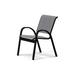 Red Barrel Studio® Hiraku Stacking Patio Dining Chair Sling in Black | 33.25 H x 23.5 W x 26 D in | Wayfair EF6AC8F1ACD2442997B3C1C8858C7317