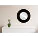 Ebern Designs Rubinstein Beveled Accent Mirror Wood in Gray/Black/Brown | 37 H x 37 W x 1 D in | Wayfair 82F4D2D25F044761A592DF25118D9A40