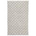 White 36 x 0.37 in Indoor Area Rug - Gracie Oaks Rosenblum Geometric Handmade Flatweave Silver/Ivory Area Rug Polyester/Viscose/Wool | Wayfair