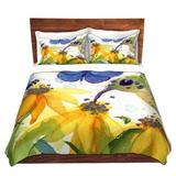 East Urban Home Feast For All Duvet Cover Set Microfiber in Blue/Green/Yellow | 1 Twin Duvet Cover + 1 Standard Sham | Wayfair