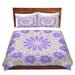 East Urban Home Lace Mandala Duvet Cover Set Microfiber in Green/Indigo | 1 King Duvet Cover + 2 King Shams | Wayfair