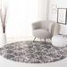 Gray/White 79 x 1.53 in Indoor Area Rug - House of Hampton® Chilson Geometric Dark Gray Area Rug Polypropylene | 79 W x 1.53 D in | Wayfair