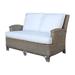 Panama Jack Sunroom Exuma 53.5" Square Arm Loveseat | 36 H x 53.5 W x 34 D in | Wayfair PJS-3001-KBU-LS/SU-719