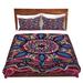 East Urban Home Ram Marie Cheung Mandala Love Duvet Cover Set Microfiber in Blue/Red | 1 King Duvet Cover + 2 King Shams | Wayfair