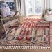 Red/White 48 x 0.24 in Indoor Area Rug - World Menagerie Bontrager Southwestern Cream/Red Area Rug Polyester/Cotton | 48 W x 0.24 D in | Wayfair