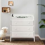 DaVinci Jayden 3-Drawer Changer Dresser Wood in White | 38 H x 36.25 W x 18.75 D in | Wayfair M5925W