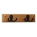 Winston Porter Tildenville Wall Mounted Coat Rack Wood/Metal in Brown | 2.25 H x 10 W x 1.75 D in | Wayfair 8D40E9034CF8445B99984F020F8D48DC