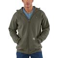 Carhartt Men's Midweight Hooded Zip-front Sweatshirt, Moss, S