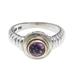 Bali Wisdom,'Artisan Crafted Amethyst and Sterling Silver Ring'