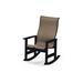 Telescope Casual Leeward MGP Sling Supreme Rocking Outdoor Chair Plastic/Resin/Sling in Black | 44 H x 29 W x 31 D in | Wayfair 955847601