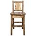 Loon Peak® Homestead Collection 30" Bar Stool Wood in Brown | 44 H x 19 W x 20 D in | Wayfair 87A68A9F8CE74E51B0E322ECFBF39F55