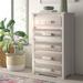 Loon Peak® Homestead Collection 5-Drawer Pine Chest Wood in White | 52 H x 32 W x 21 D in | Wayfair C60DA30F4E0442218A3C9BCEB88BE687