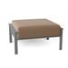 Woodard Jax Outdoor Ottoman w/ Cushion Metal in Gray/Brown | 13 H x 28.75 W x 24.5 D in | Wayfair 2J0086-72-14Y